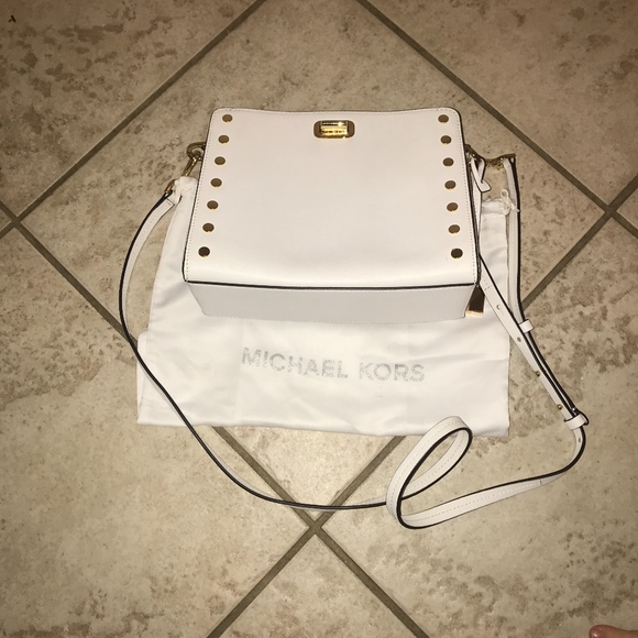 Michael Kors White Leather Purse - Picture 3 of 3